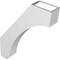 Ekena Millwork 3 1/2-in. W x 18-in. D x 24-in. H Imperial Architectural Grade PVC Knee Brace BRCP035X18X24IMP - alternate 2